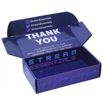 Boîtes d'expédition personnalisées biodégradables pour bougies, portefeuilles, cadres photo, écologiques, imperméables, imprimées avec logo sur surface mate