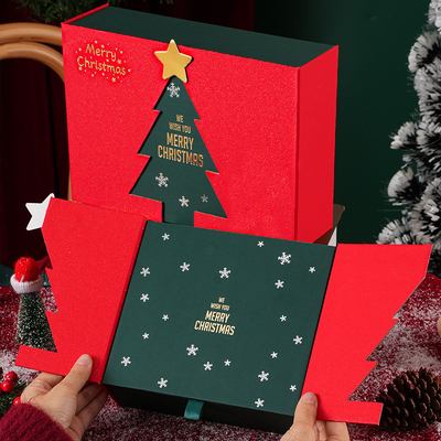 Boîte de Noël personnalisée industrielle pour chaussettes de bougies Emballage cadeau personnalisé artisanal