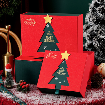 Boîte de Noël personnalisée industrielle pour chaussettes de bougies Emballage cadeau personnalisé artisanal