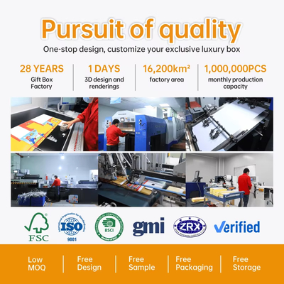 Boîte magnétique de luxe personnalisée en gros pour collier et boucles d'oreilles