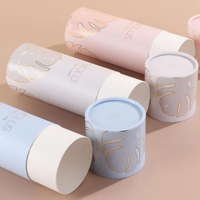 Boîtes tubulaires personnalisées haut de gamme pour parfums et soins de la peau - Emballage en tube de papier rond en carton recyclable avec impression de logo