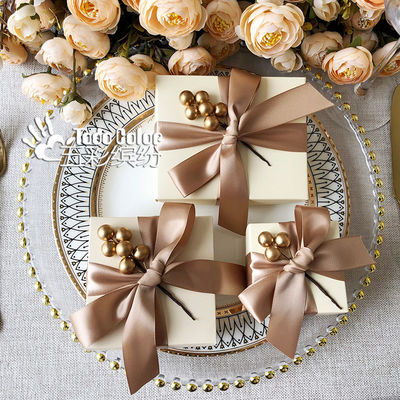 Boîtes cadeaux de mariage personnalisées en emballage biodégradable pour cosmétiques, fêtes et événements