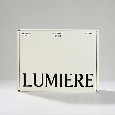 Boîtes d'expédition personnalisées blanches avec logo pour l'emballage des petites entreprises, boîtes postales en carton