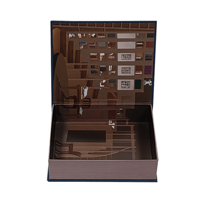Luxury Book Style Gift Box with Magnetic Closure Custom Printed Packaging for Brands Wedding Cosmetics Trendy Design Packaging
