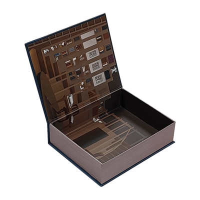 Luxury Book Style Gift Box with Magnetic Closure Custom Printed Packaging for Brands Wedding Cosmetics Trendy Design Packaging