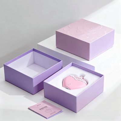 Coffret cadeau de parfum personnalisé unique de 50 ml pour femmes, boîtes rose rigides à couvercle et base, emballage d'aromathérapie en papier