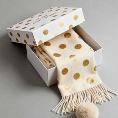 Boîtes cadeaux de Noël de luxe sur mesure Carton mat rigide pour l'emballage Écharpe Robe sous-vêtements chemise Matériel aseptique recyclé