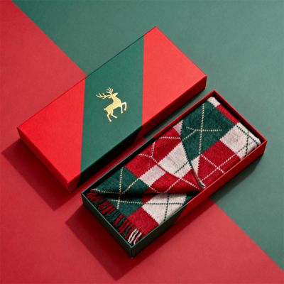 Boîtes cadeaux de Noël de luxe sur mesure Carton mat rigide pour l'emballage Écharpe Robe sous-vêtements chemise Matériel aseptique recyclé