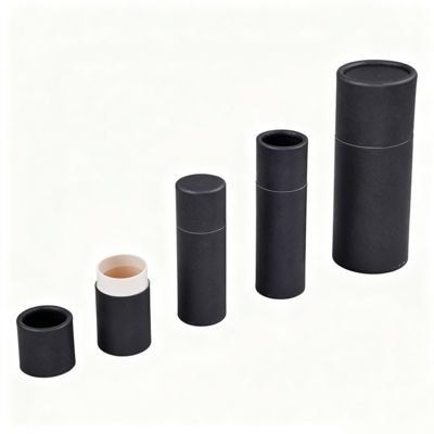 Tube en papier cylindrique personnalisé pour emballage de brosse à dents, huile essentielle, bougie, café, thé, papier artisanal et matériaux en carton