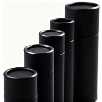 Tube en papier cylindrique personnalisé pour emballage de brosse à dents, huile essentielle, bougie, café, thé, papier artisanal et matériaux en carton