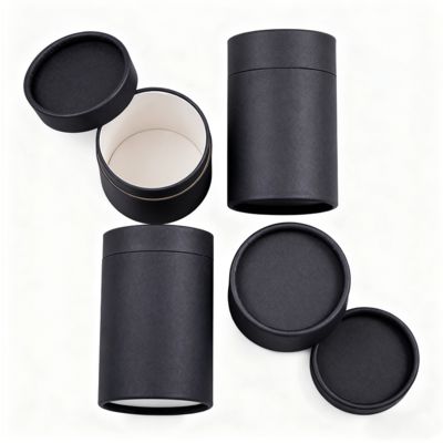 Tube en papier cylindrique personnalisé pour emballage de brosse à dents, huile essentielle, bougie, café, thé, papier artisanal et matériaux en carton