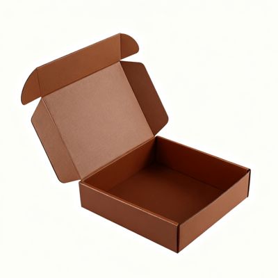 Boîte en carton ondulé personnalisée 13*13*3cm Petite boîte colorée pour l'expédition de vêtements avec pelliculage brillant et matériaux recyclés pour l'expédition de bougies
