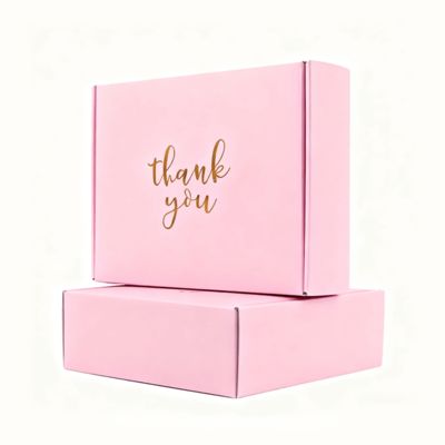 Emballage cadeau recyclable biodégradable en carton ondulé pour chaussures, vêtements, éponge, courrier postal, expédition