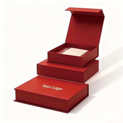 Customizable Recyclable Varnished Cardboard Rigid Packaging Paper Boxes Magnetic Gift Box For Cosmetics