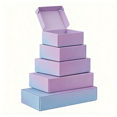 Boîte cadeau en carton ondulé biodégradable sur mesure Petite boîte de papier d'emballage de luxe