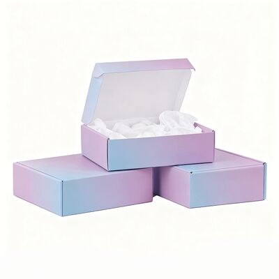 Boîte cadeau en carton ondulé biodégradable sur mesure Petite boîte de papier d'emballage de luxe