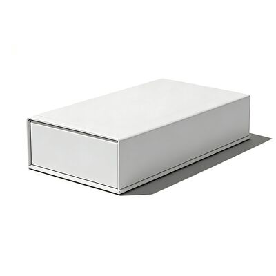 Logo personnalisé Boîtes en papier enduites à chaud et recyclables rigides avec fermeture magnétique pour petits emballages de cartes-cadeaux