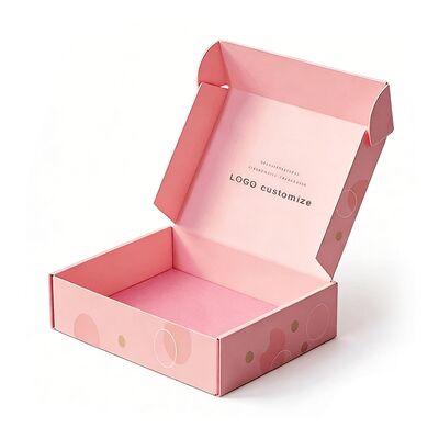 Impression de logo personnalisée Boîtes d'emballage en papier pour cosmétiques et parfums respectueuses de l'environnement Boîte d'expédition en carton ondulé