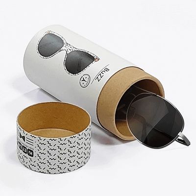 Boîte d'emballage de tubes laminés mat / brillant pour lunettes luxuriantes