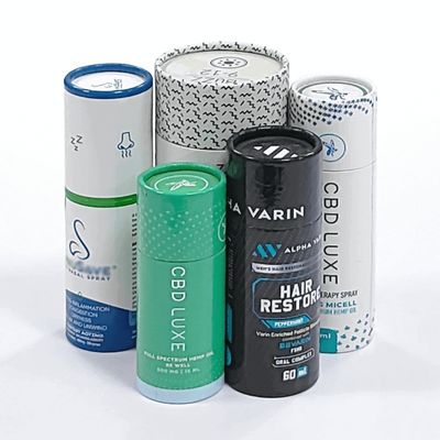 Boîtes à tubes en papier recyclé Boîtes à bougies rondes sur mesure