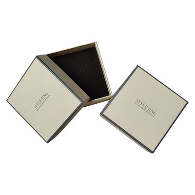 Couvercle carré et boîte de base en feuille chaude / UV / vernis Finition rigide boîtes cadeaux avec couvercles