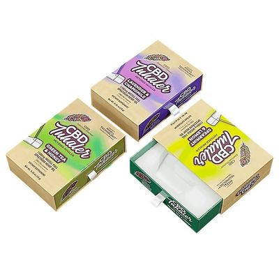 Boîte d'emballage coulissante en papier rigide faite à la main pour boîtes de luxe Inhalateur mesuré