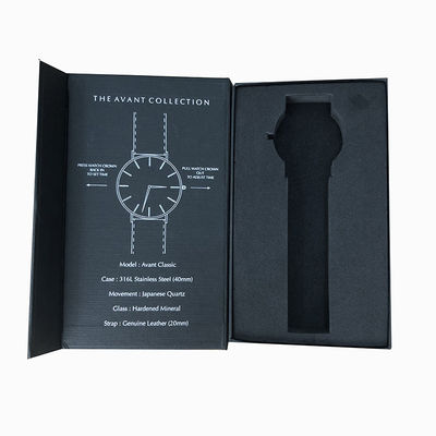 Logo personnalisé Boîte magnétique Boîte de livre Forme de paquet Boîte pour montre portefeuille Emballage Commande personnalisée