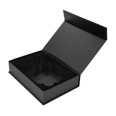 Logo personnalisé Emballage mat de luxe Flip Top Carton Fermeture magnétique Boîte cadeau en papier