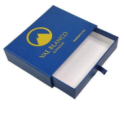 Logo personnalisé de luxe petit tiroir boîte de carton bijoux boîte d'emballage tiroir coulissant boîte en papier pour cadeau de collier