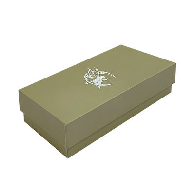 Logo personnalisé Petit coffret en or de luxe couvercle et base bouteille de parfum carton rigide boîte cadeau papier