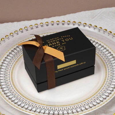 ISO9001 Personnaliser Emballage de parfum de luxe Coffret cadeau Deux pièces Couvercle et base Noeud papillon Boîte en carton pour cosmétiques