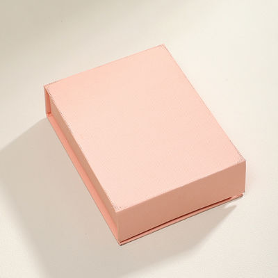 Boîte pliante haut de gamme rose avec logo couleur personnalisée, logistique, couleur spot, magnétique, boîte à bijoux, petite