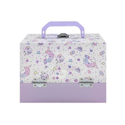 Boîte cadeau de jouets pour enfants personnalisée écologique, style valise en carton rigide de luxe avec poignée en métal