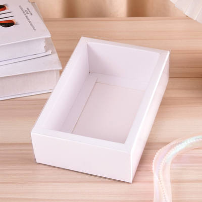 Boîtes d'emballage haut de gamme personnalisées Boîte de tiroir en papier kraft avec fenêtre PET transparente