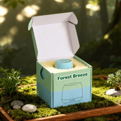 Boîte d'expédition personnalisée de luxe colorée en carton ondulé avec logo pour cosmétiques