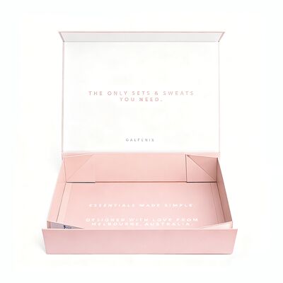 Paquet de vêtements de luxe haut de gamme personnalisé Eco Friendly Magnétique boîtes en papier pliable cadeau pour les sous-vêtements